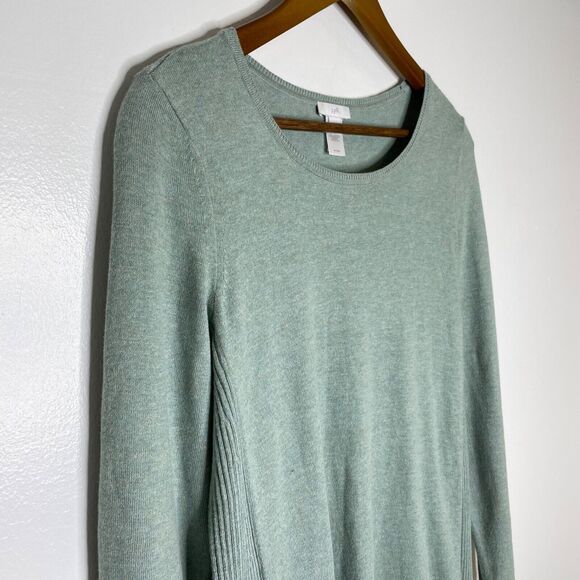 J Jill Green Round Neck Long Sleeve Pull Over Sweater Size XS Women's - Picture 3 of 9